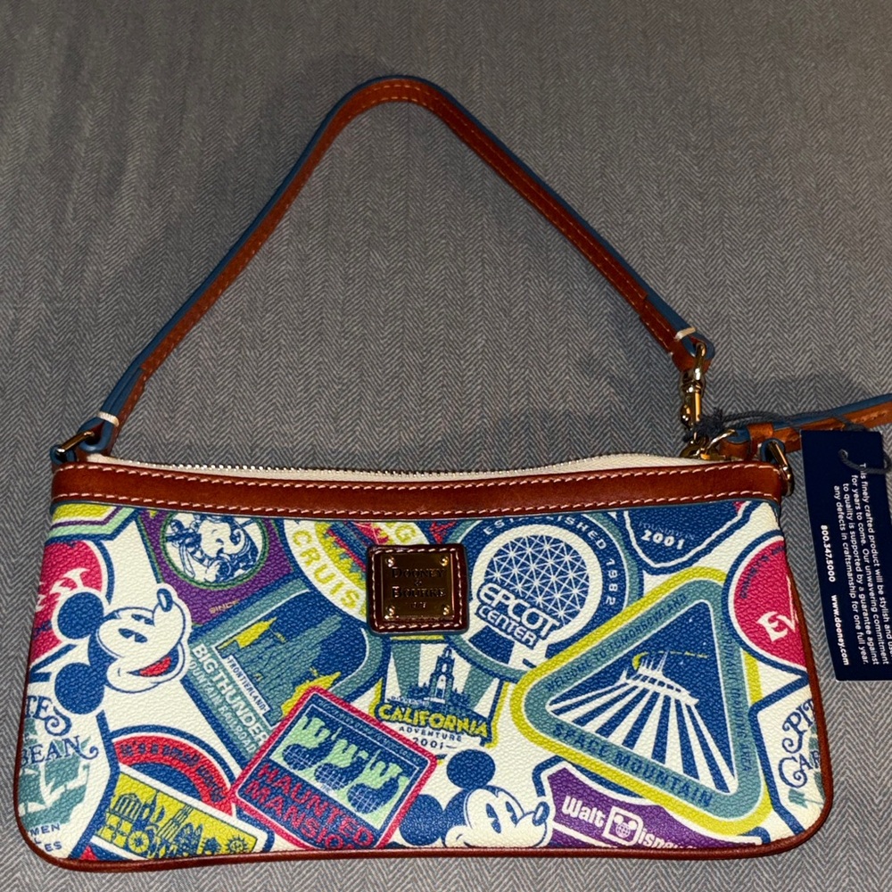 Dooney & Bourke Multicolor Disney Parks Canvas Wristlet